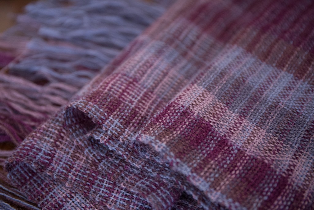 handwoven alpaca & silk shawl