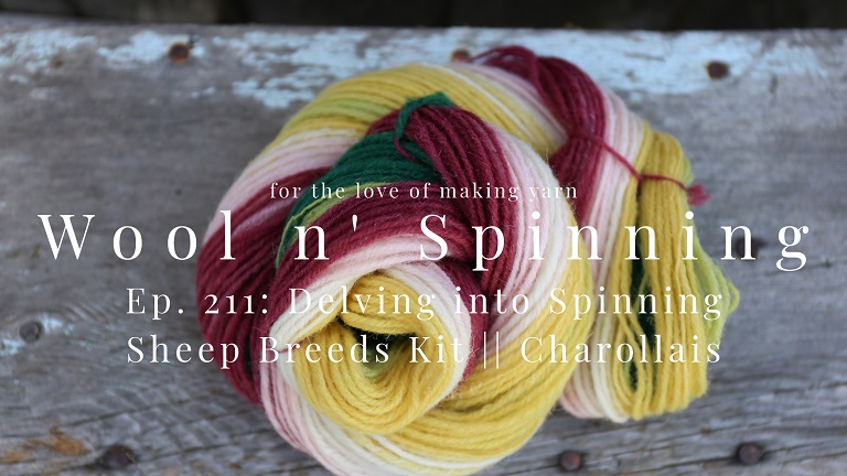 WnS Ep. 212: Delving into Spinning Sheep Breeds Kit || Charollais