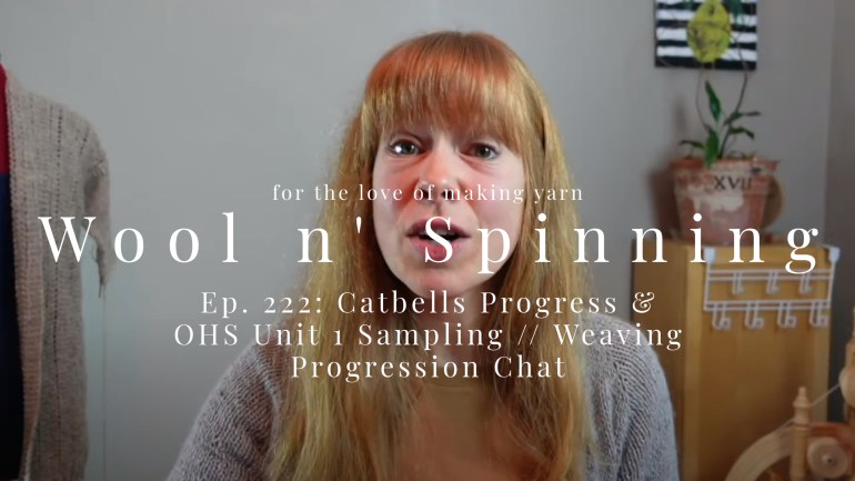 WnS Ep. 222: Catbells Progress & OHS Unit 1 Sampling // Weaving Progression Chat