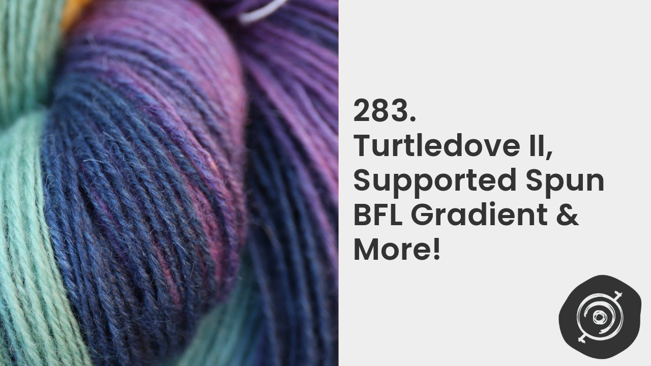 Supported Spun BFL Gradient, WPI Toque & More | Wool n’ Spinning, ep. 283
