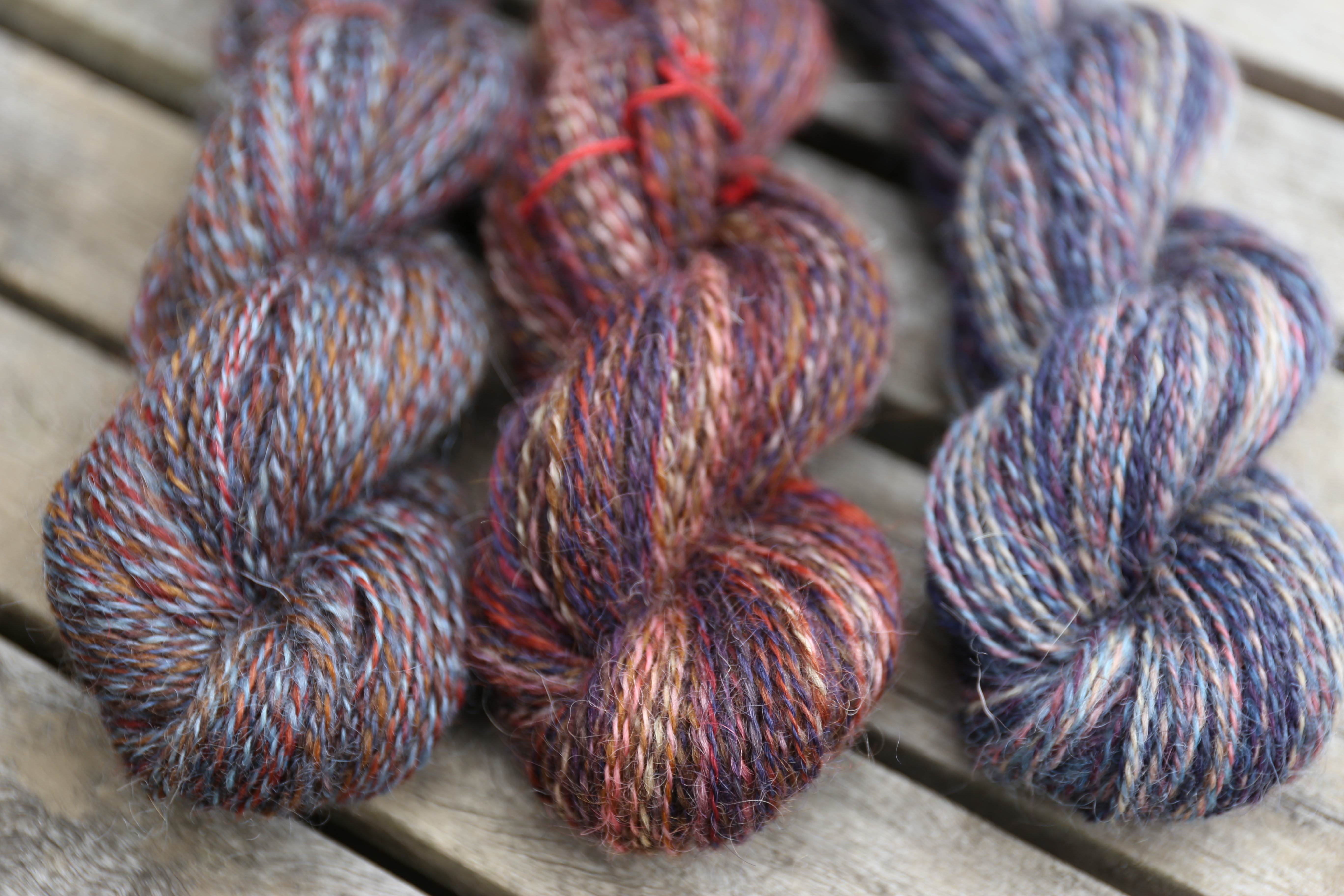 Spinning for Socks: A Handspun Longwool + Mohair Blend
