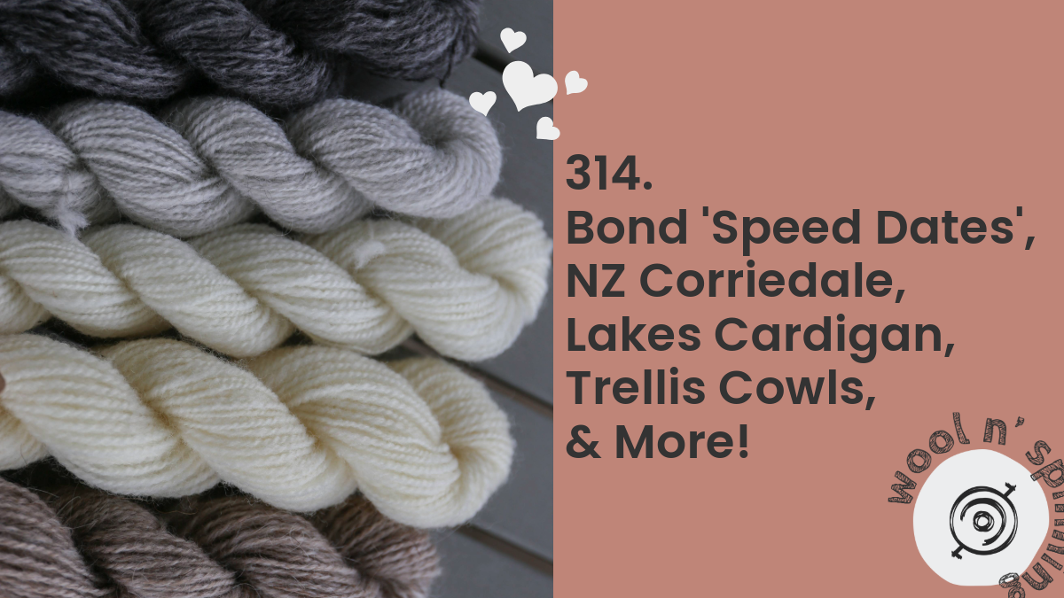 Bond Speed Dates, NZ Corriedale, Lakeside Cardi, Trellis Cowl, & More! | WnS, ep. 314