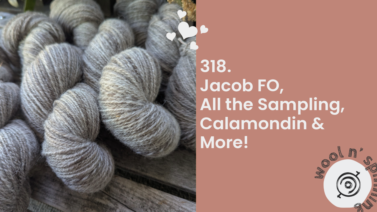 Jacob FO, All the Sampling, Calamondin & More! | Wool n’ Spinning, ep. 318