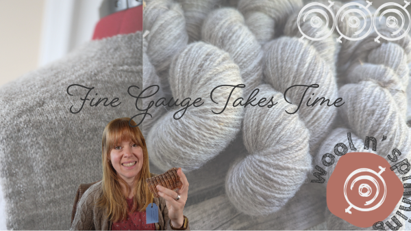 Fine Gauge Takes Time | Wool n’ Spinning, ep. 336
